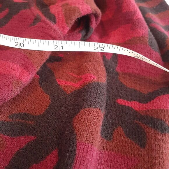 Polo Ralph Lauren Men's Large Long Sleeve‎ Shirt Red Black Camouflage - Picture 5 of 7